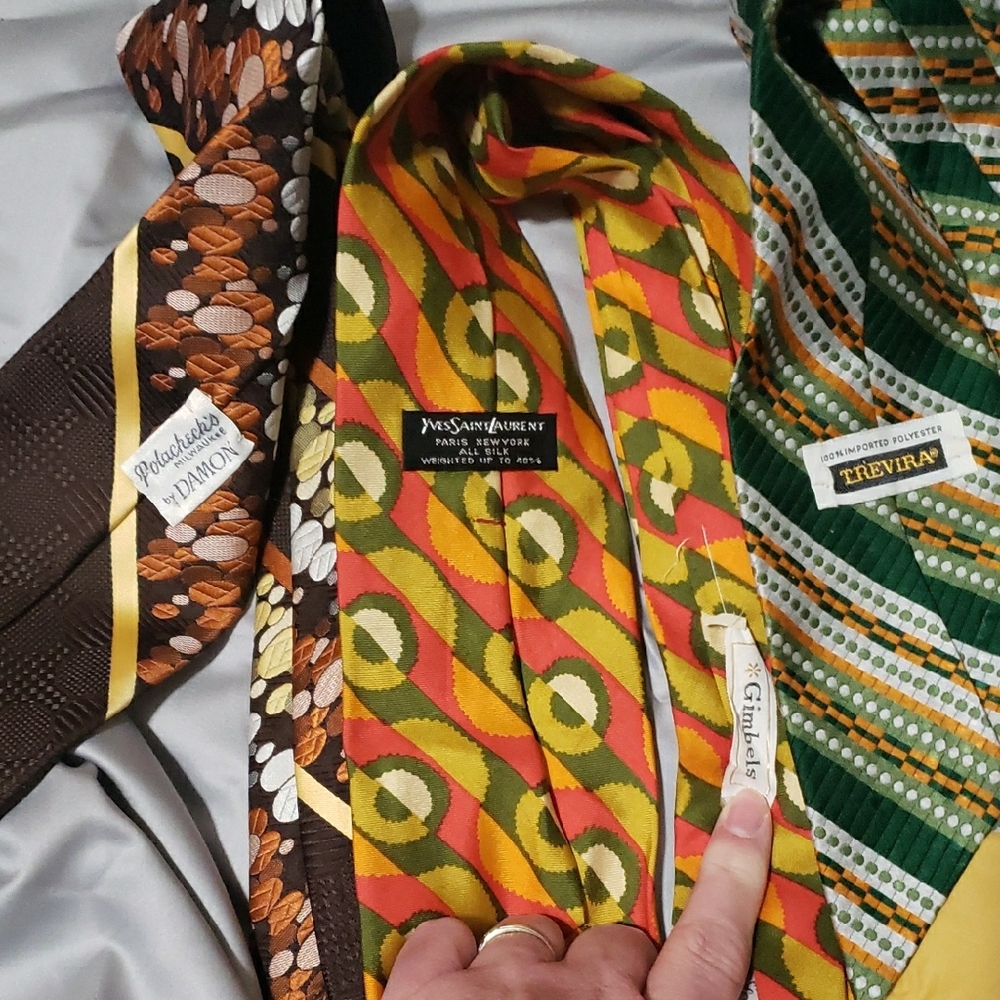 Men's Multicolor Patterned Ties Set - Picture 2 of 5